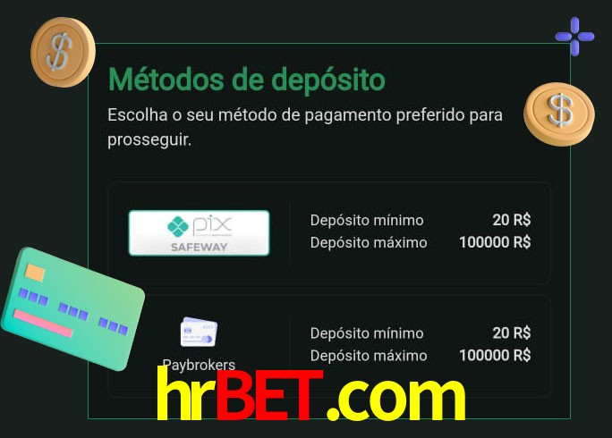 O cassino hrbet.com oferece uma grande variedade de métodos de pagamento